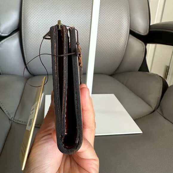 Patricia Nash Vintage Distressed Braided Set: LedraBucketBag & NazariWallet, NWT - Picture 15 of 17